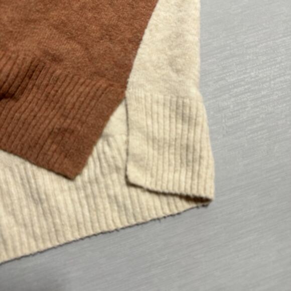 Madewell Colorblock Payton Pullover Sweater in Coziest Yarn XL Wool Blend - Picture 8 of 10